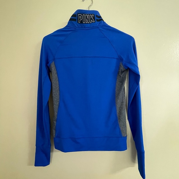 Victoria's Secret PINK "Ultimate" Blue 1/4 Zip Sweatshirt, Size Women XS - Picture 9 of 9